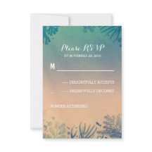 plage sous l'eau Mariage turquoise et bleu RSVP