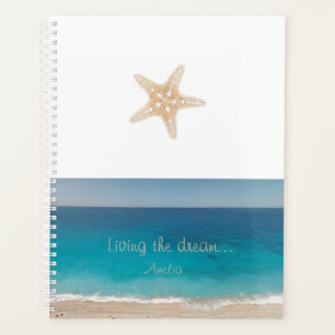 Plage Starfish Vivre le rêve Nom personnalisé