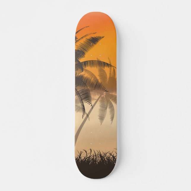 Plage Sunset Skateboard (Devant)