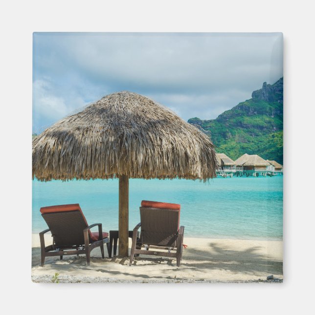 Plage sur aimant Bora Bora (Devant)