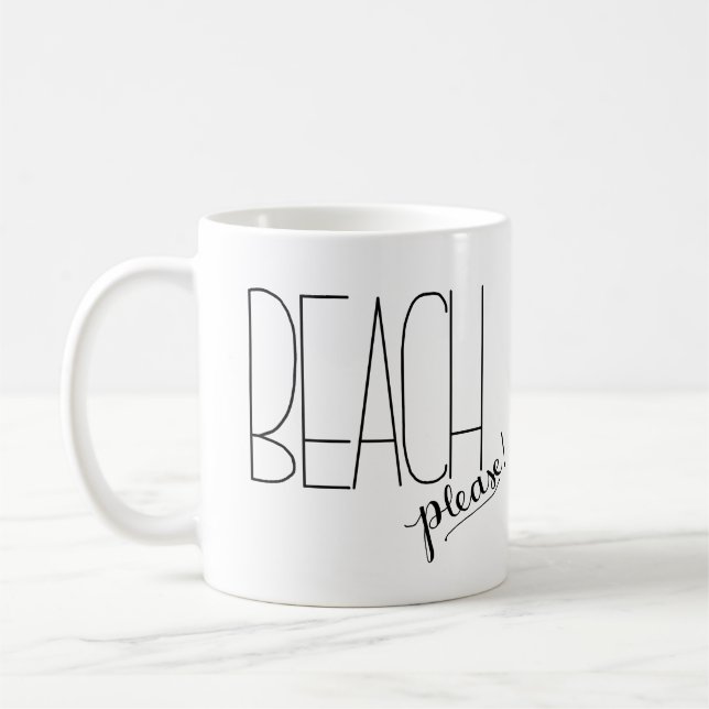 Plage svp ! Tasse de café (Gauche)