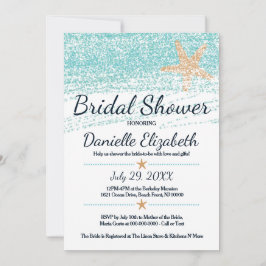 Plage Thématique Starfish Invitation de douche nup