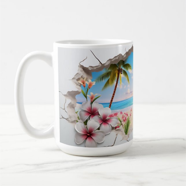 Plage Tropical Paradise - Mug 3D (Gauche)