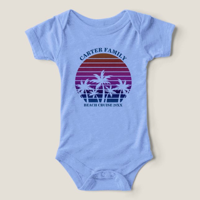 Plage Vacances Famille Réunion Cute Custom (Design Recto)