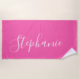 Plage Yoga rose Manteau monogramme serviette de yoga
