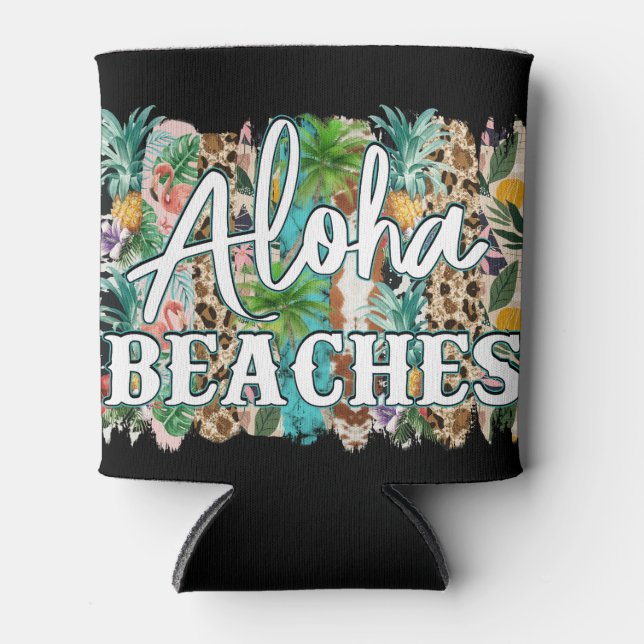 Plages D'Aloha ! Rafraîchisseur pour canette (Devant)