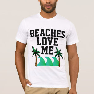 PLAGES M'AIME, Drôle T-Shirts de plage Hommes