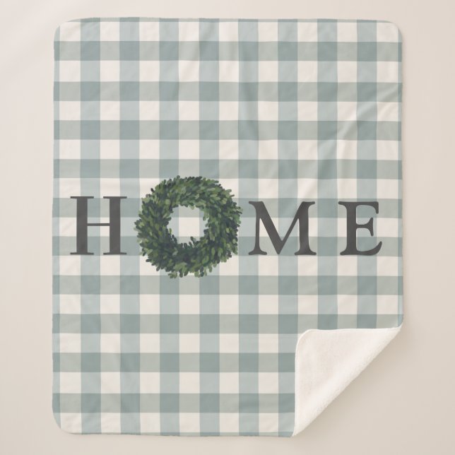 Plaid ACCUEIL Typographie Fermette Élégant Tendanc (Devant)