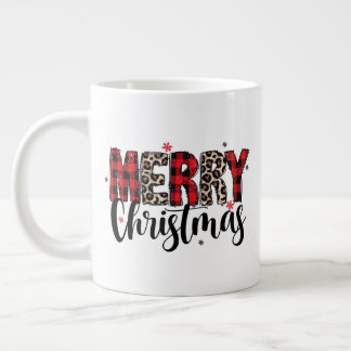 Plaid Animal Print Specialty Mug Jumbo-Tasse