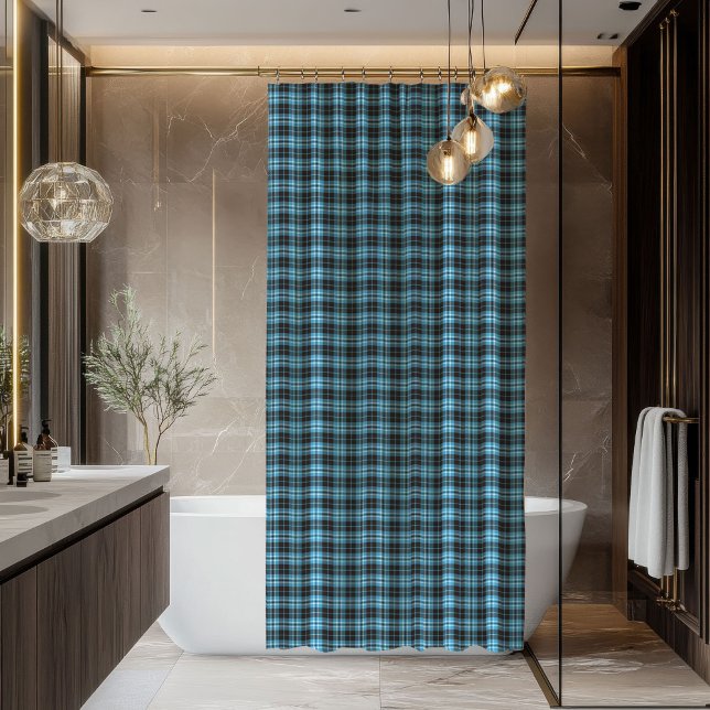 Plaid Bath Curtain Masculine Tartan Gift Idea Duschvorhang (Plaid Bath Curtain Masculine Tartan Gift Idea)