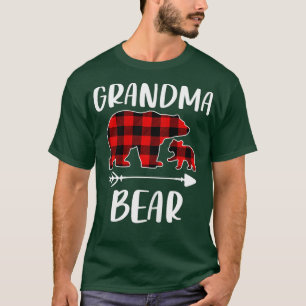 Plaid Bear Matching Family Outfits, Funny Grandma  T-Shirt