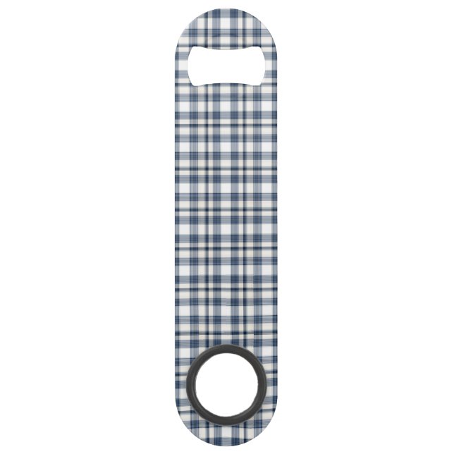 Plaid blanc bleu 1 (Devant)