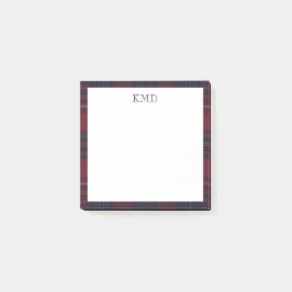 Plaid Elegant Post-It Notes Klebezettel