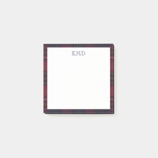 Plaid Elegant Post-It Notes Klebezettel