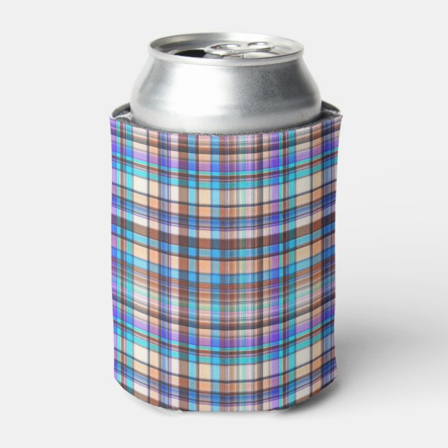 Plaid Fabric Checkered Print Pattern-57688 Dosenkühler (Kanne Vorderseite)