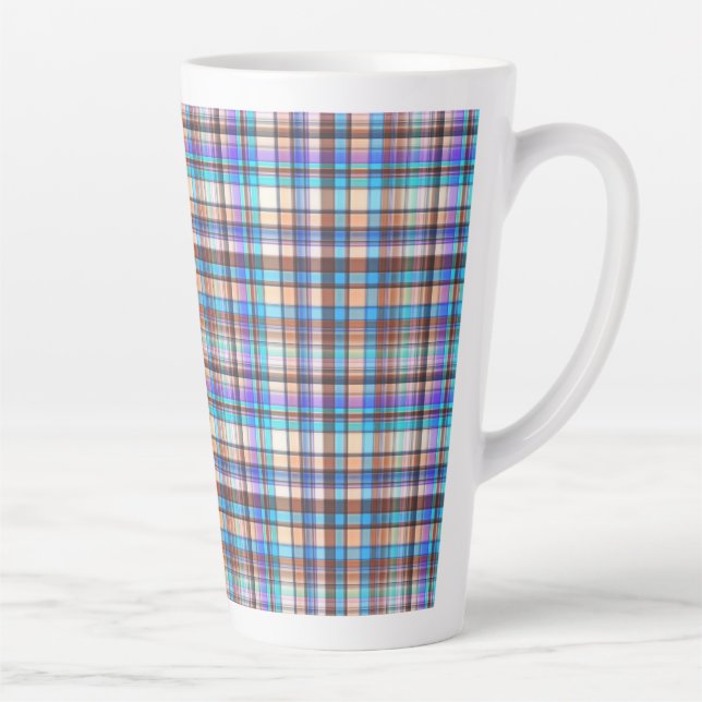 Plaid Fabric Checkered Print Pattern-57688 Milchtasse (Rechts)