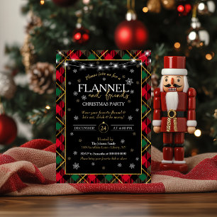 Plaid Flannel und Freunde Weihnachtsfeier Einladung