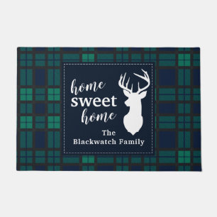 Plaid Holiday Tartan Clan Blackwatch Personalisier Fußmatte