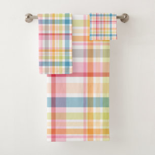 Plaid multicolore pastel brillant clan tartan