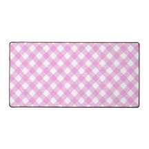 Plaid pastel rose et blanc