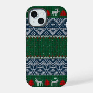 Plaid Pull Ugly Noël Arbre de Noël Fêtes