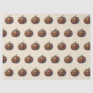 Plaid Pumpkin Halloween Tissue Paper Seidenpapier