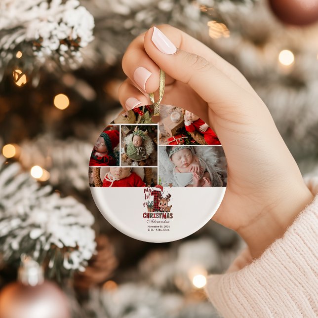 Plaid Reindeer  Photo  First Christmas (Créateur téléchargé)