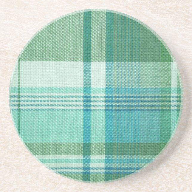Plaid Sandstone Coaster Sandstein Untersetzer (Vorne)