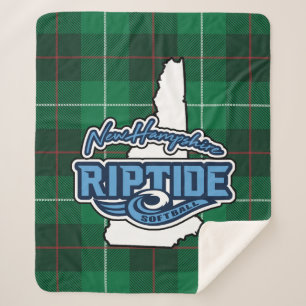 Plaid Sherpa Blanket (vert)