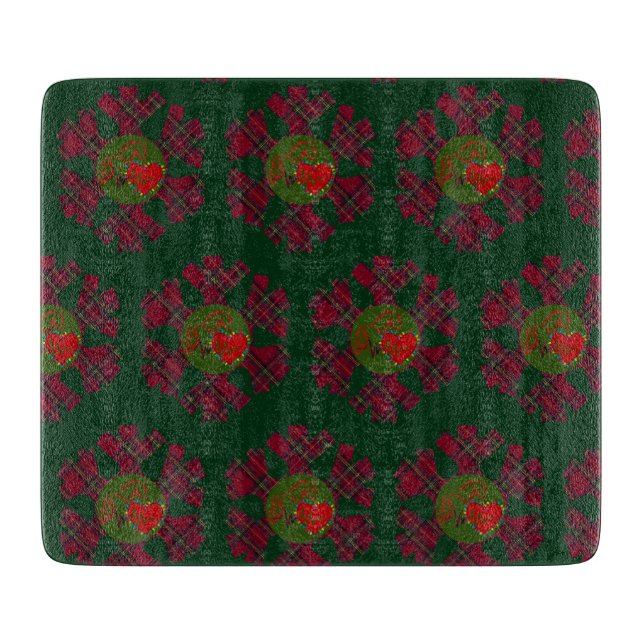 Plaid Snowflake Cutting Boards Schneidebrett (Vorderseite)