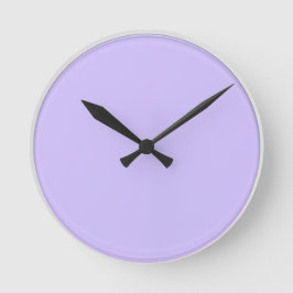 Plain Artistic Pink Purple : Add text or image Runde Wanduhr