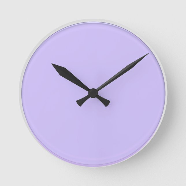 Plain Artistic Pink Purple : Add text or image Runde Wanduhr (Vorderseite)