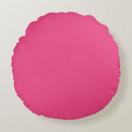 Plain color french rose hot pink rundes kissen