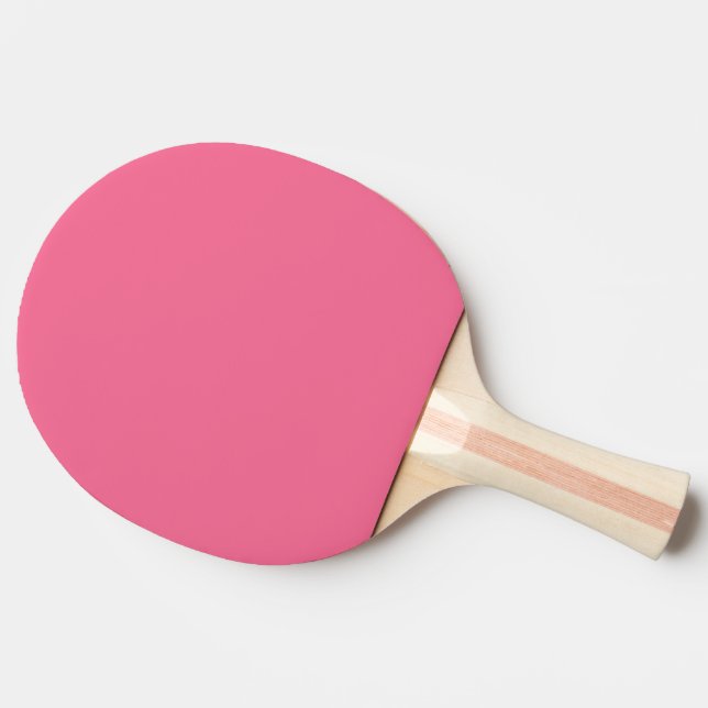 Plain color solid rosy watermelon pink tischtennis schläger (Seitenansicht)
