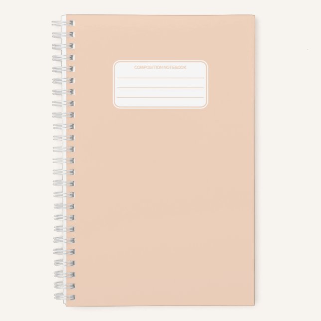 Plain Pastel Composition Spirale Carnet scolaire (Recto)