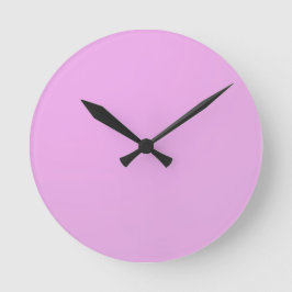 Plain Shade Pink: Write on or add image Runde Wanduhr