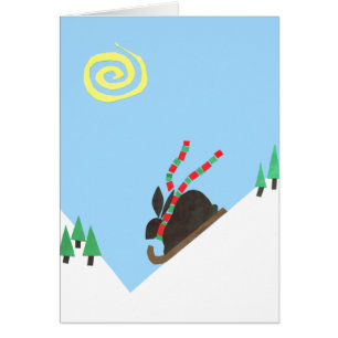 Plaine de lapin de ski