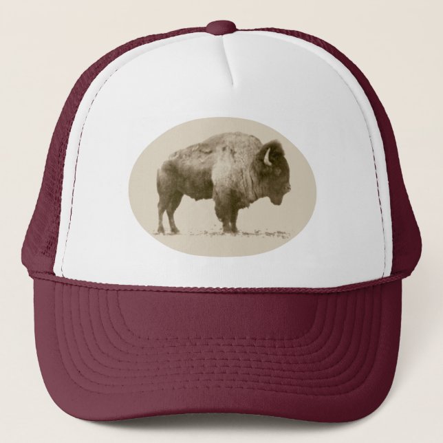 Plains Bison Truckerkappe (Vorderseite)
