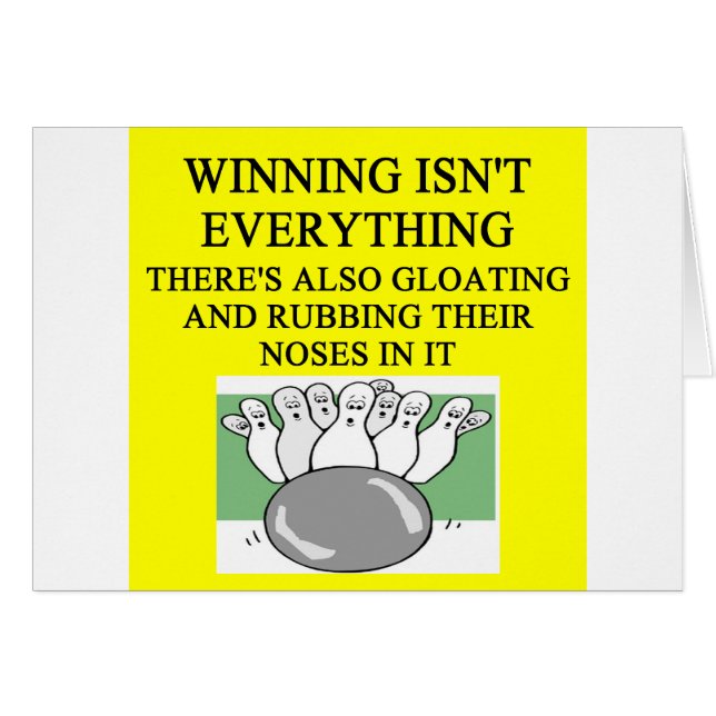 Plaisanterie de BOWLING (Devant horizontal)