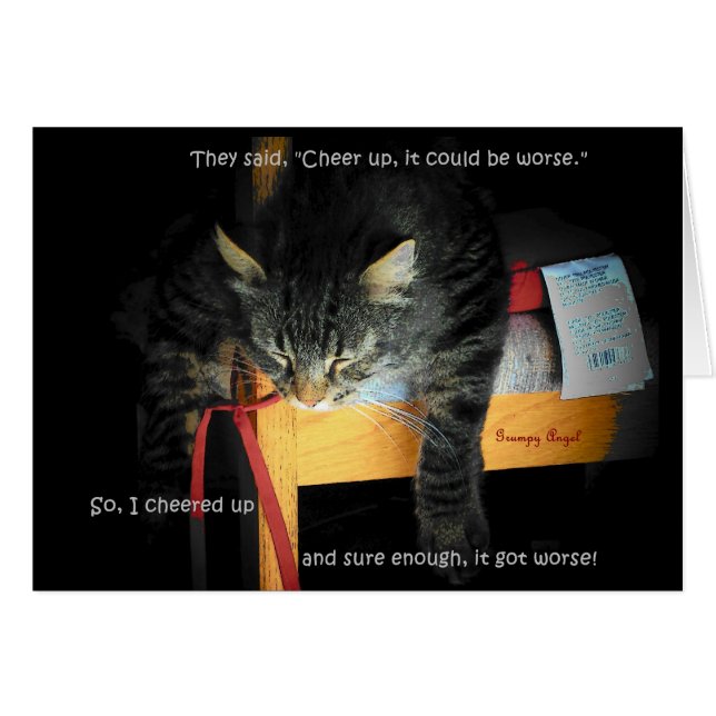 Plaisanteries de chats - Kitty déprimé (Devant Horizontal)