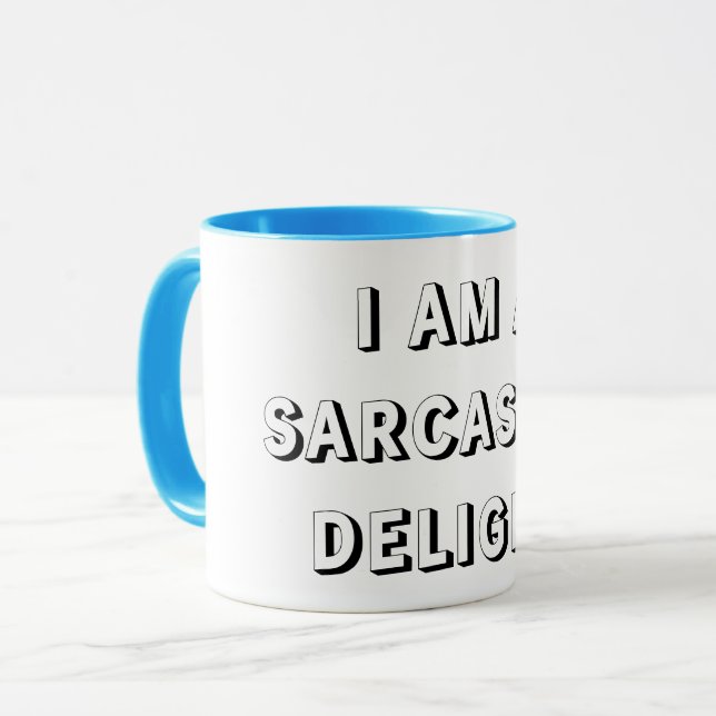 Plaisir saccadique drôle mug (Devant gauche)
