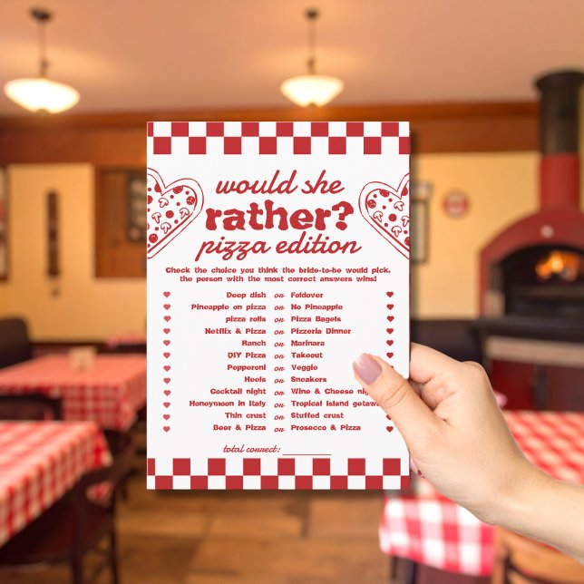 Plait-Elle Pizza Bachelorette Carte de jeu (Créateur téléchargé)