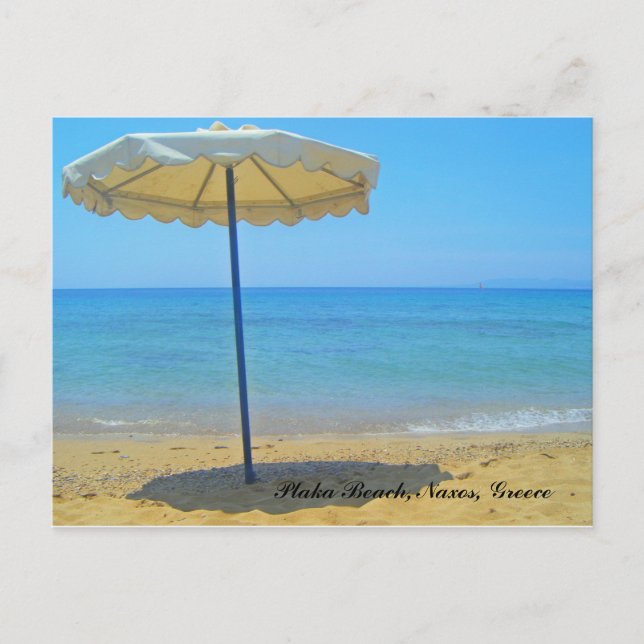 Plaka Beach, Naxos, Griechenland Postkarte (Vorderseite)