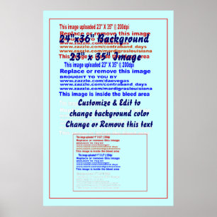 Plakat 24" x 6" Hintergrund für 23" x 35" Bild