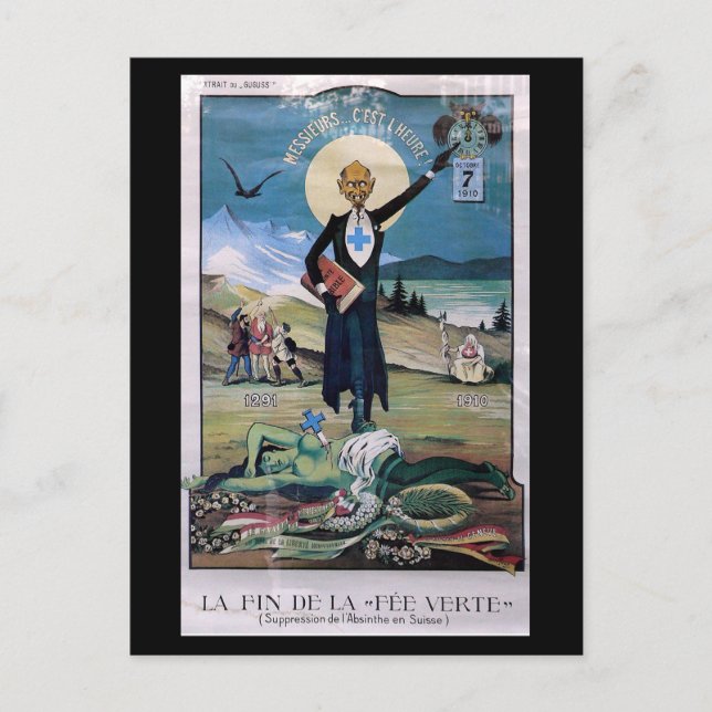 Plakat Absinthe Postkarte (Vorderseite)