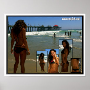 PLAKAT - Amanda in Huntington Beach