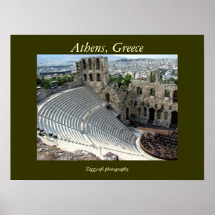 Plakat Athens, Griechenland