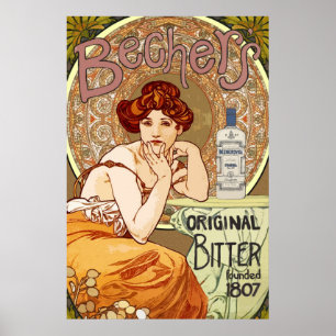 Plakat - Beachers Original Bitter Gegründet 1807
