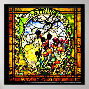 Plakat-Befleckter Glas-Louis Tiffany 101 Poster
