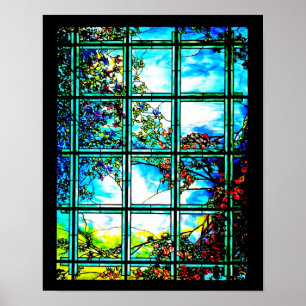 Plakat-Befleckter Glas-Louis Tiffany 114 Poster